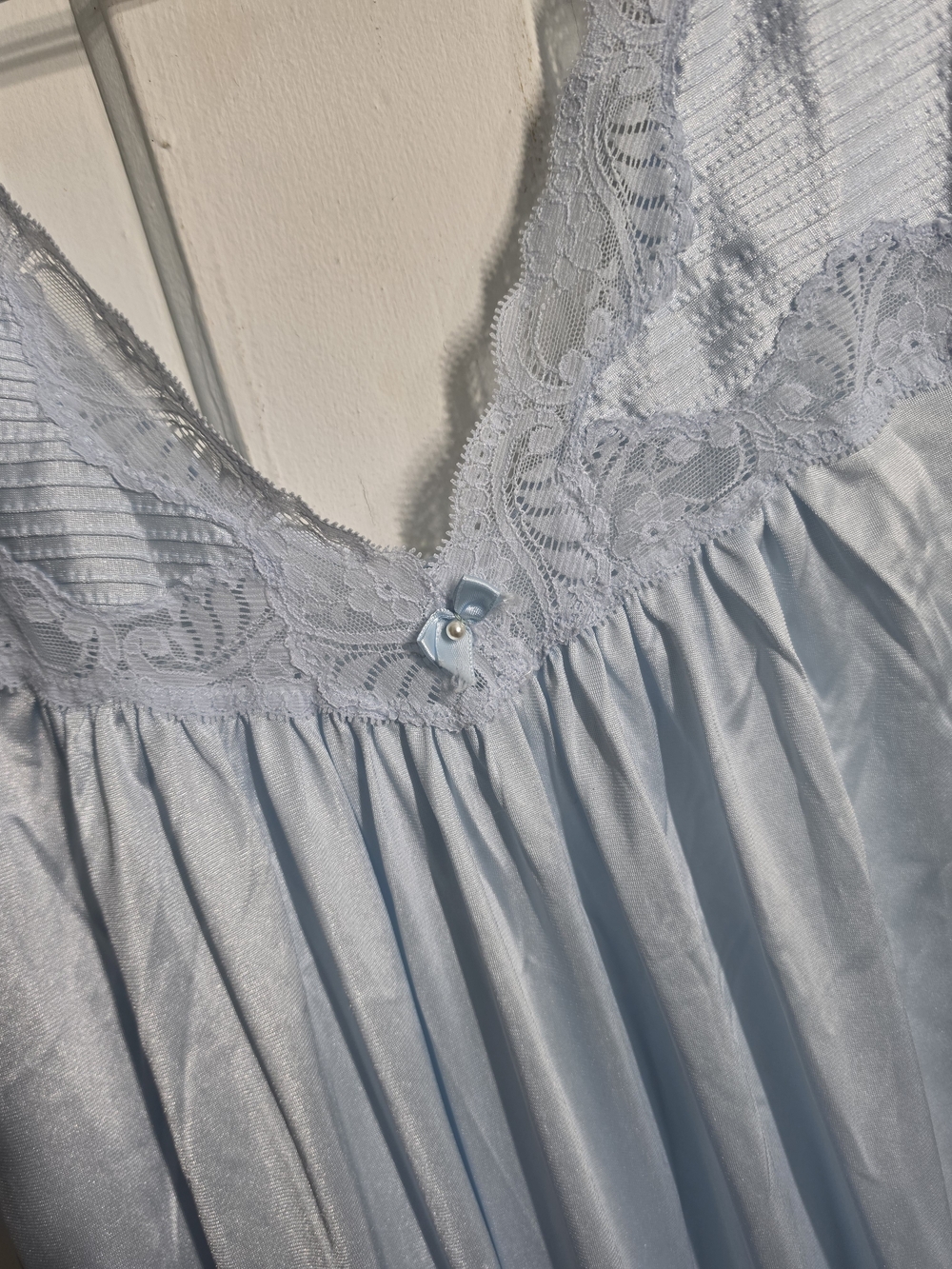 Light Blue Lace-Trim Robe - Picture 4 of 5